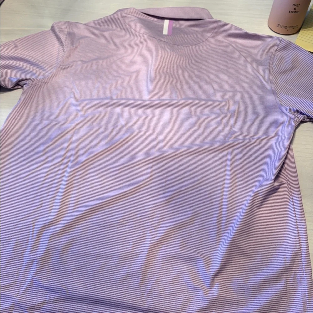 Rhoback “The Whaler” Men's Long-Sleeve Lavendar Polo - Picture 8 of 15